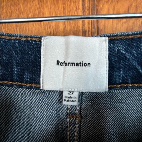 Reformation Alyssa High Rise Wide Leg Long Jeans - Picture 7 of 13